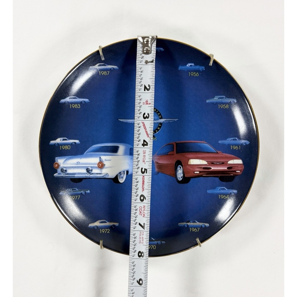 Vintage 90s Ford Thunderbird 40th Anniversary Collector Plate 1955-1995 Series - Picture 3 of 4